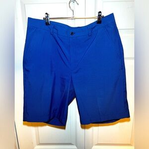 Greg Norman 36”W Golf Short Blue Stripe